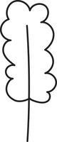 Leaf drawing vector
