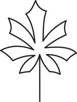 Leaf drawing vector