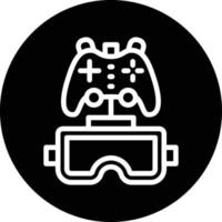 vr juego de azar vector icono diseño