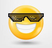 Boss emoji 3d vector. Emoticon isolated on white background vector
