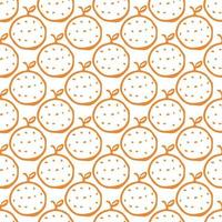 Seamless orange pattern. Colored orange fruit background vector