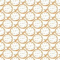 Seamless orange pattern. Colored orange fruit background vector