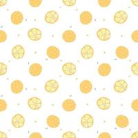 Seamless orange pattern. Colored orange fruit background vector