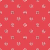 seamless donut pattern. Doodle vector pattern with donut icons. donut background