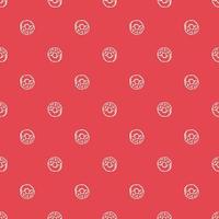 seamless donut pattern. Doodle vector pattern with donut icons. donut background