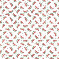 seamless watermelon pattern. vector doodle illustration with watermelon. pattern with watermelon