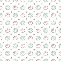 Seamless pattern with vegetable icons. doodle vegetables pattern. Food background vector