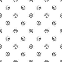 seamless donut pattern. Doodle vector pattern with donut icons. donut background