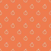 Seamless orange pattern. Colored orange fruit background vector