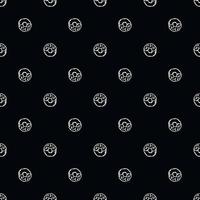 seamless donut pattern. Doodle vector pattern with donut icons. donut background