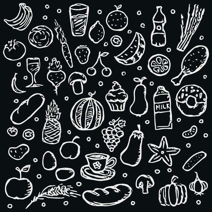 Food Black Background Vector Art, Icons, and Graphics for Free Download