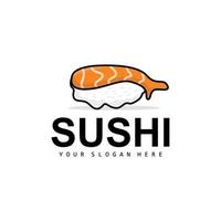 Sushi logo, japonés comida Sushi Mariscos vector, japonés cocina producto marca diseño, modelo icono vector