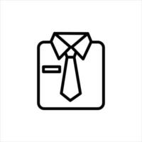 uniform icon with isolated vektor and transparent background vector