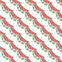 seamless watermelon pattern. vector doodle illustration with watermelon. pattern with watermelon