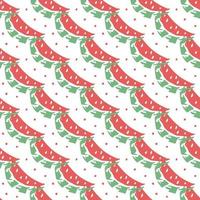 seamless watermelon pattern. vector doodle illustration with watermelon. pattern with watermelon