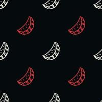 seamless watermelon pattern. vector doodle illustration with watermelon. pattern with watermelon
