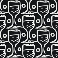 seamless wine pattern. vector doodle illustration with wine. pattern with wine