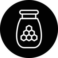 Honey Jar Vector Icon Design