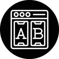 Ab Testing Vector Icon Design