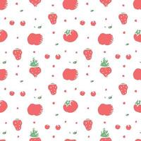 Seamless pattern with food icons. doodle food pattern. Food background vector