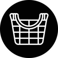 Wood Bucket Vector Icon Design