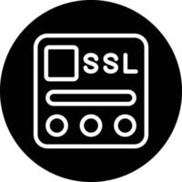 ssl archivo vector icono diseño