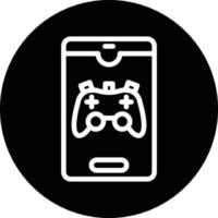 Smartphone Game Vector Icon Design