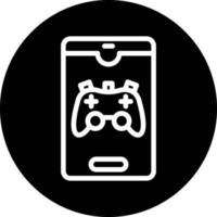 Smartphone Game Vector Icon Design