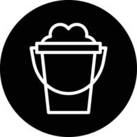 Sand Bucket Vector Icon Design