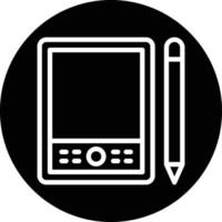 Pen Tablet Vector Icon Design