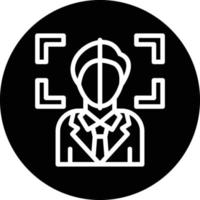 Face Scan Vector Icon Design