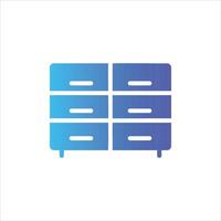 lockers icon with isolated vektor and transparent background vector