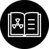 Chemistry Open Book Vector Icon Design