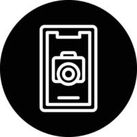 Mobile Camera Vector Icon Design