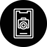 Mobile Camera Vector Icon Design