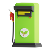 3d icono bio combustible aislado en el transparente antecedentes png