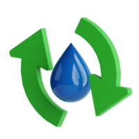 3d Icon Water Purification Isolated on the Transparent Background png