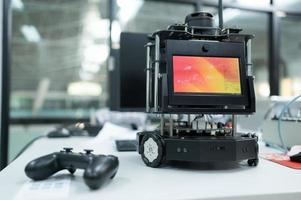 Small robot for operating the operation of the hand robotic technology. photo