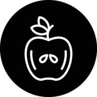 diseño de icono de vector de manzana