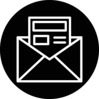 Newsletter Vector Icon Design