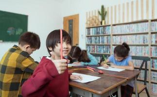 A group of students from an international school that promotes creativity photo