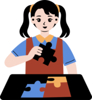 autisme enfant illustration png