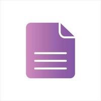 file icon with isolated vektor and transparent background vector