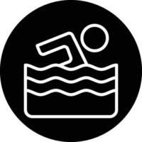 Swimming Vector Icon Design