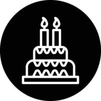 Birthday Cake Vector Icon Design