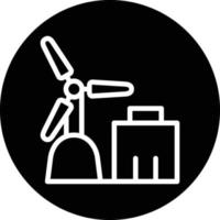 Windmill Vector Icon Design