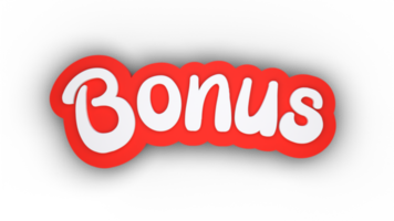 3D FONT BONUS RED png