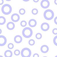 seamless pattern of purple circles on a white background vector