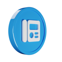 Phone Intercom Business Icon 3D Render Illustration png