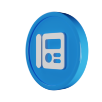 Phone Intercom Business Icon 3D Render Illustration png